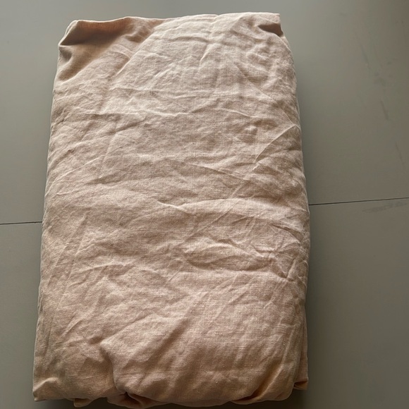 Terracottal 100% French Flax Linen Fitted Sheet Only, Queen - Picture 3 of 5